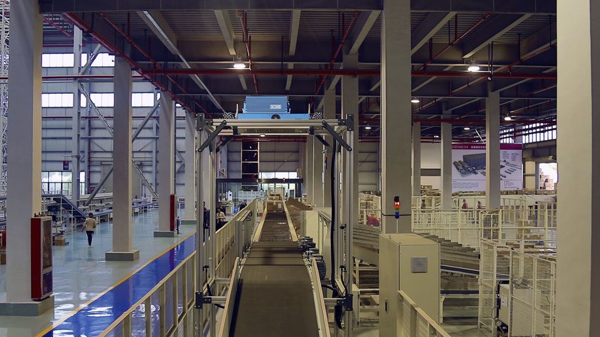 Interroll’s vertical crossbelt sorter opens new era for Aokang’s distribution center